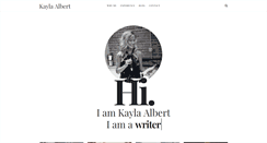 Desktop Screenshot of kaylaalbert.com